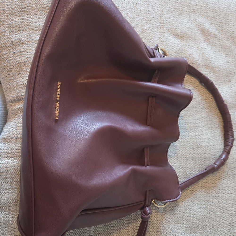 Badgley Mischka Maroon Shoulder Bag